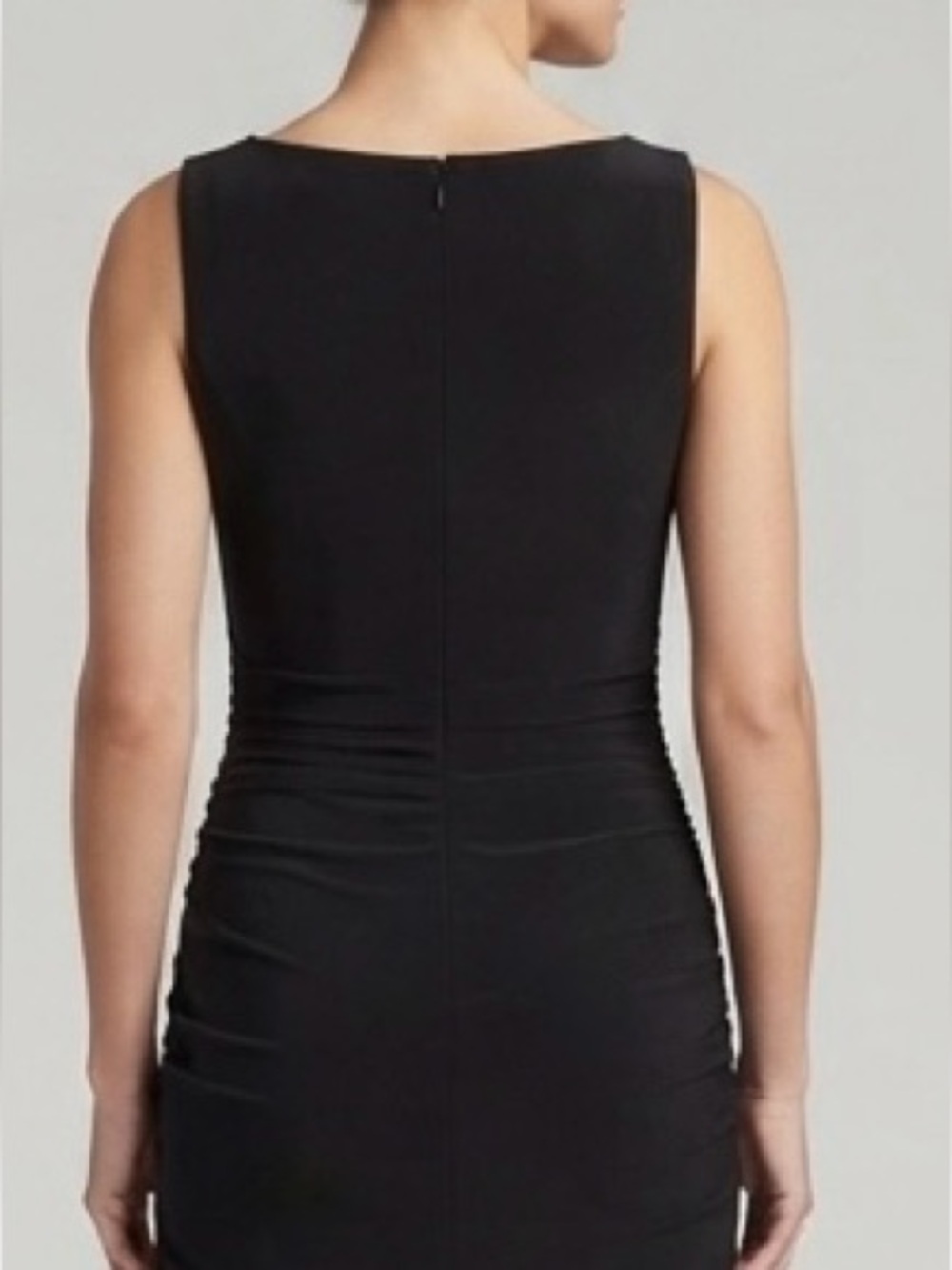 White House Black Market (WHBM) Ruched Sleeveless V-Neck  Cocktail Dress - Picture 2 of 14
